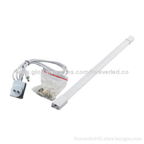 12-inch LED cabinet light, fixture to give off uniform glow, milk white shell, 12V, 4W, 280lm